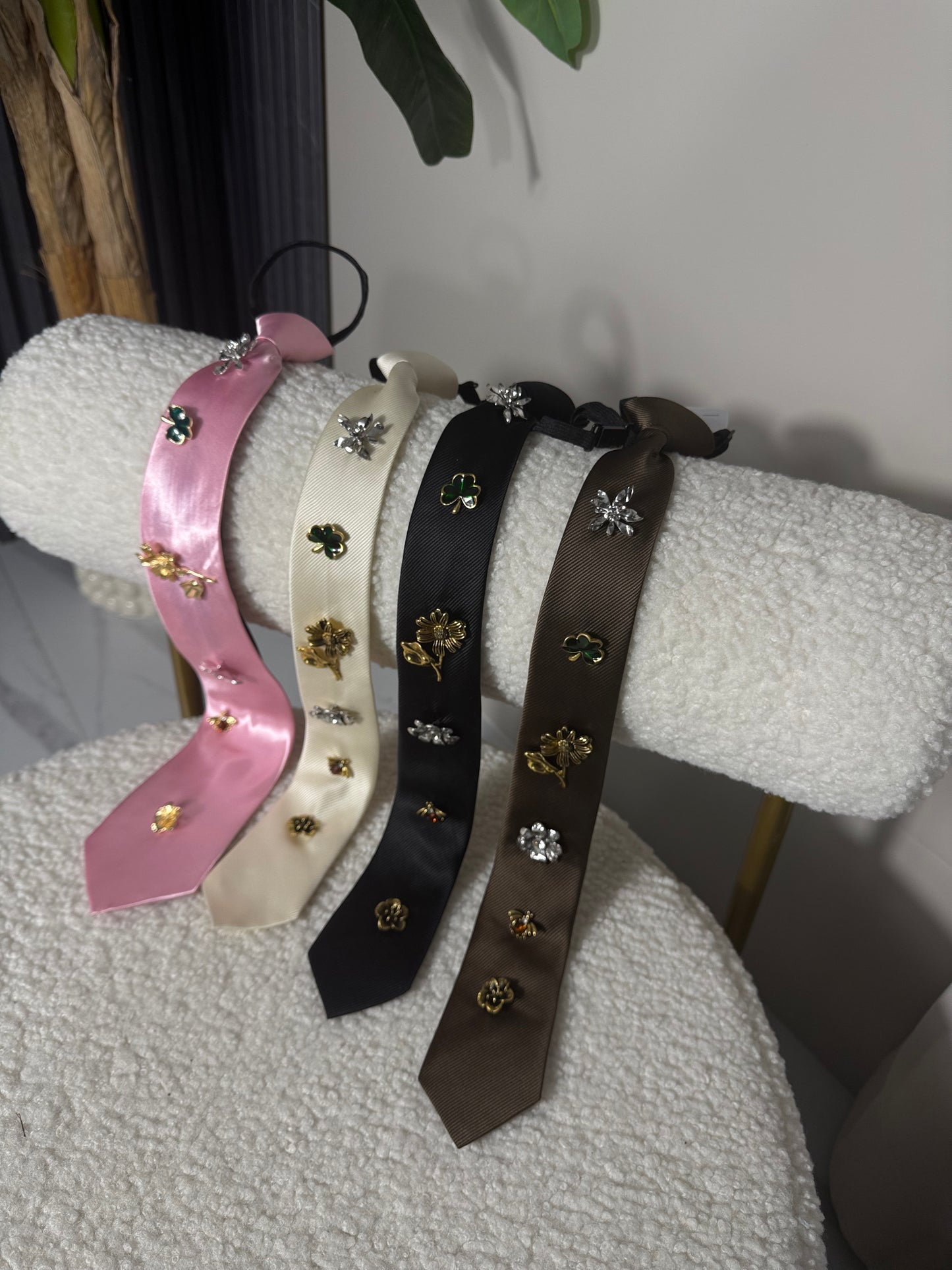 Cravatte con accessorio