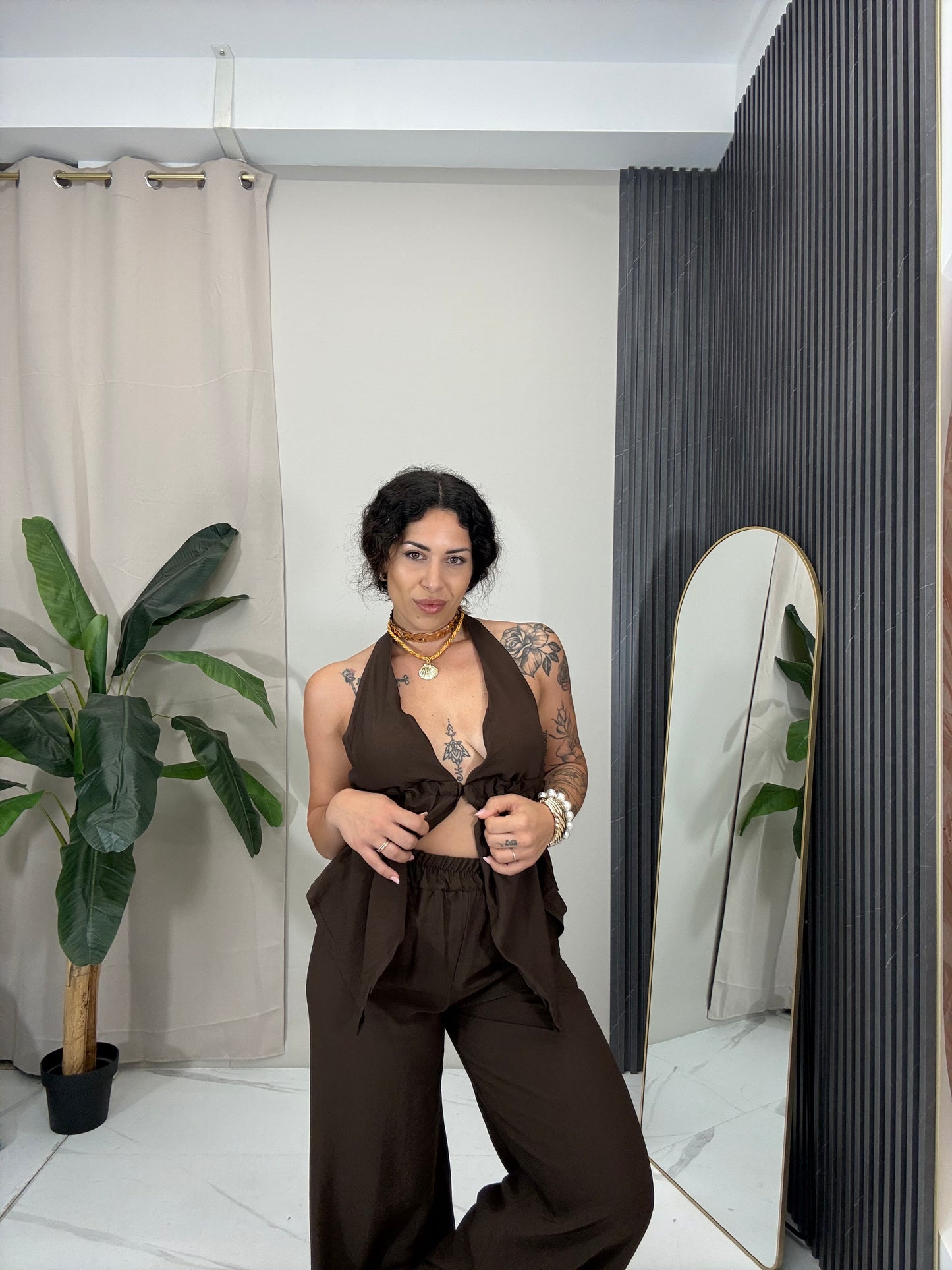 Coordinato Emily marrone
