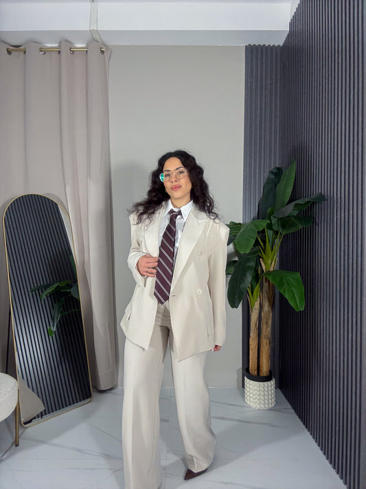 Tailleur Amanda beige