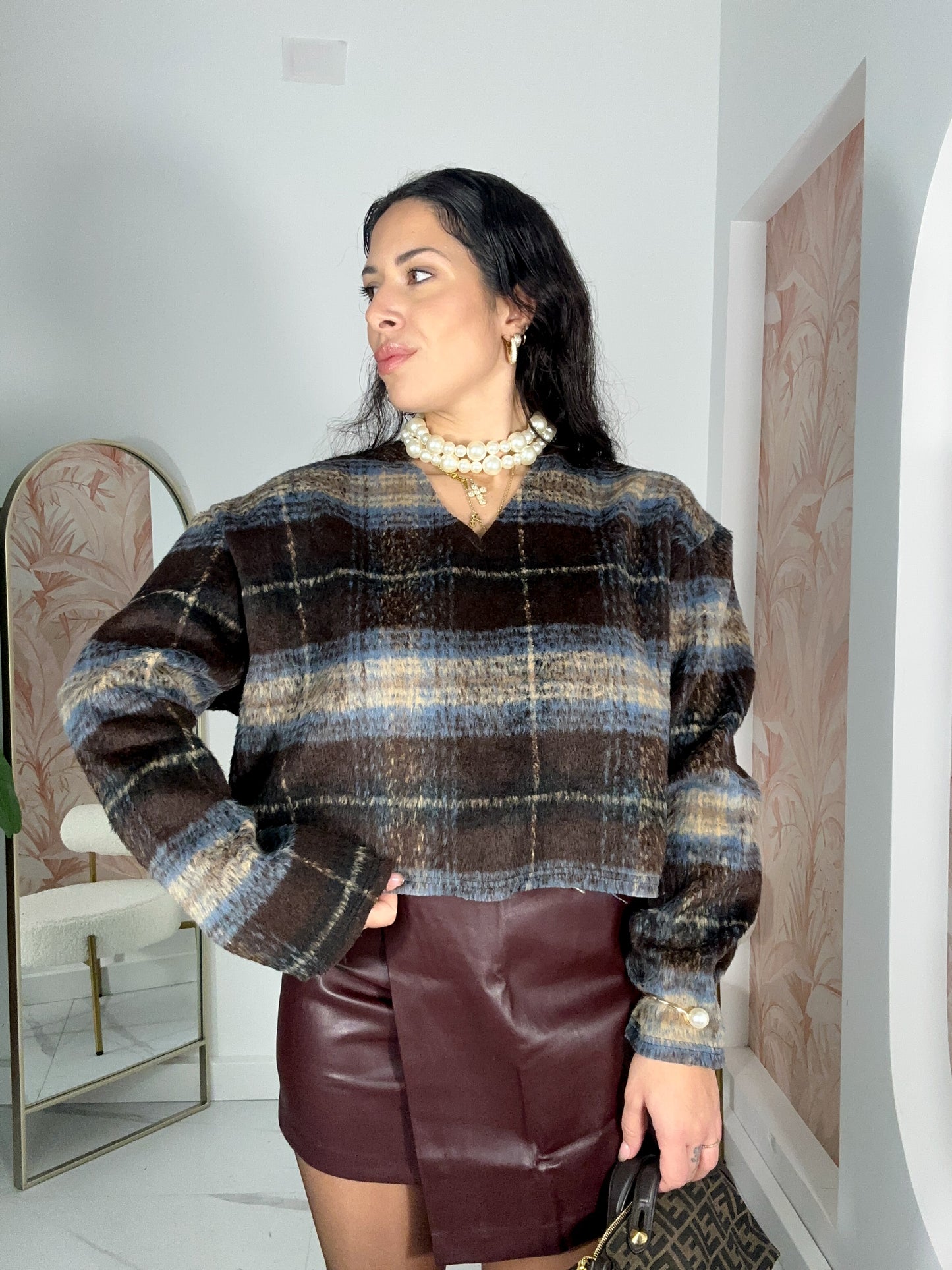 Maglione tartan