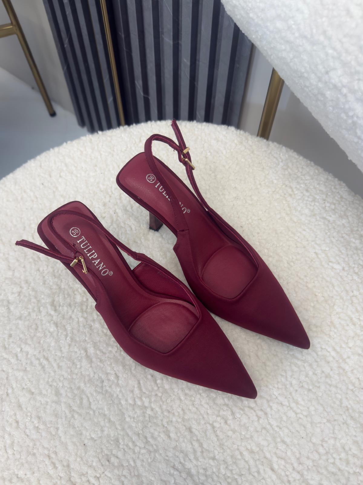 Décolleté Slingback bordeaux