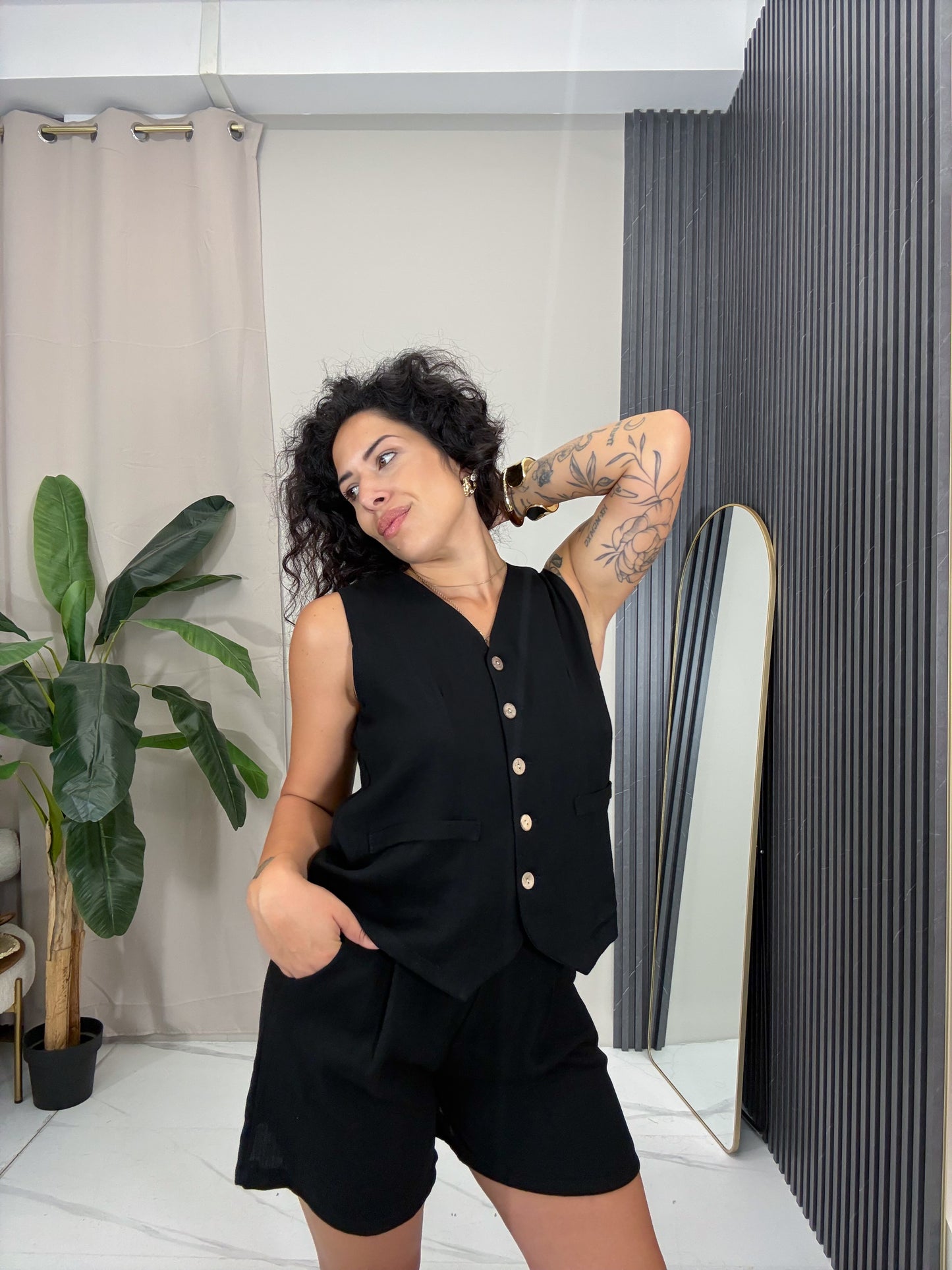 Coordinato gilet pantaloncino