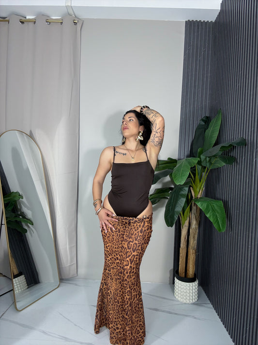 Matinée Elodie lycra seppia