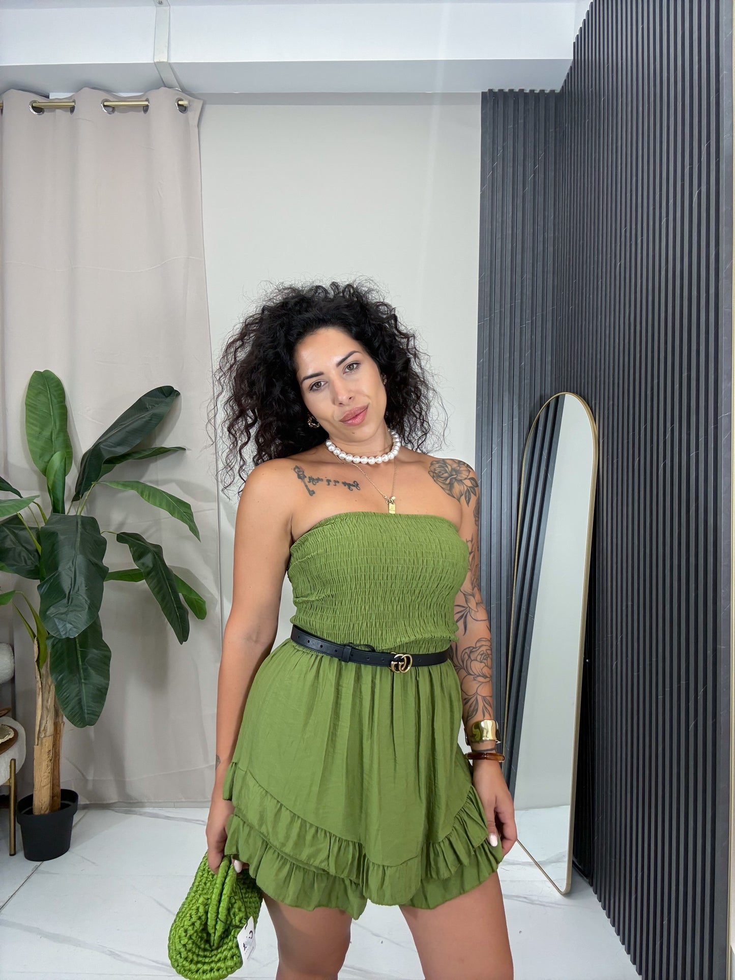 Tuta Corta Penelope verde