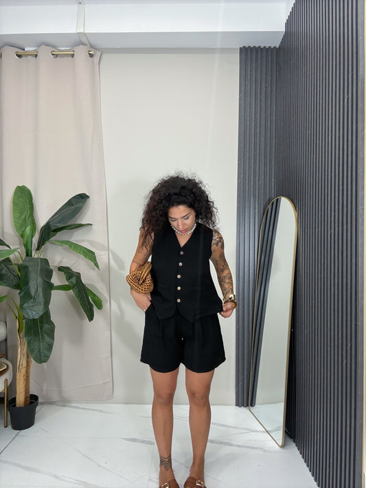 Coordinato gilet pantaloncino