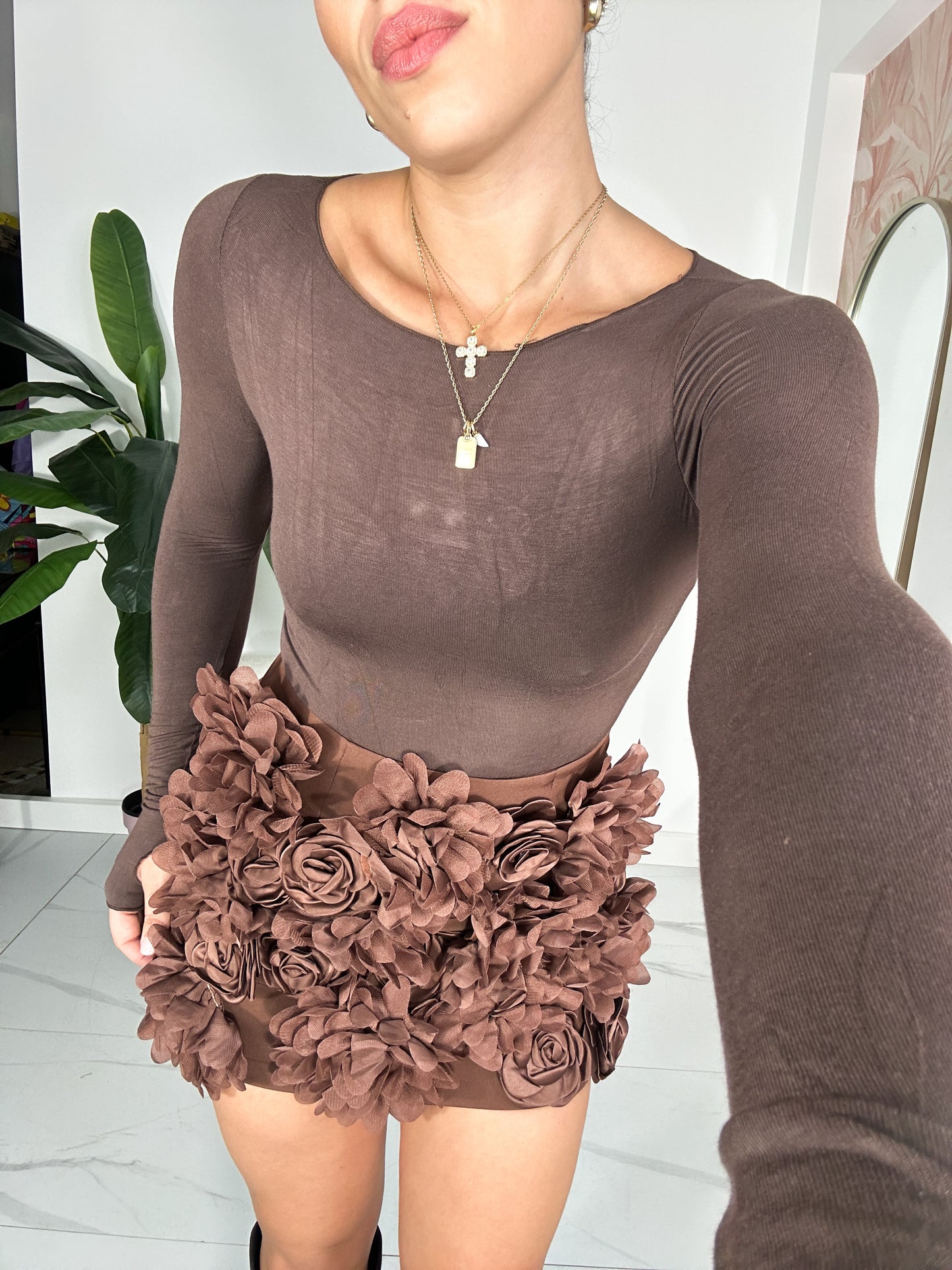 Gonna pantaloncino flowers