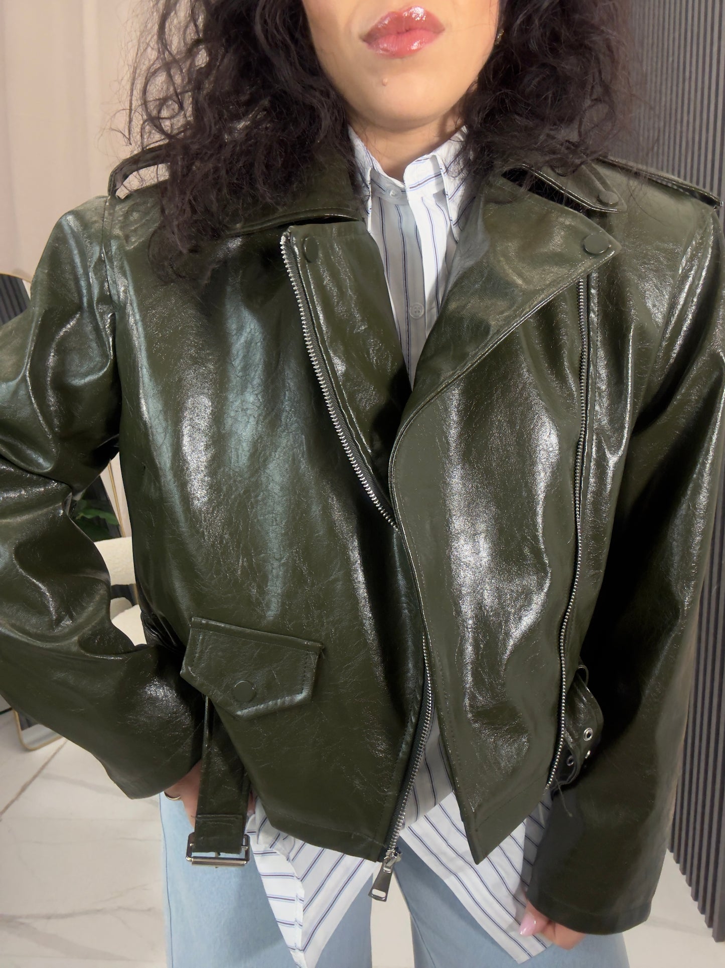 Giacca in pelle Chicago