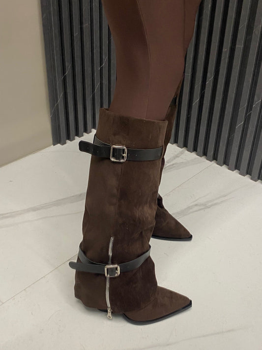 Camperos suede brown